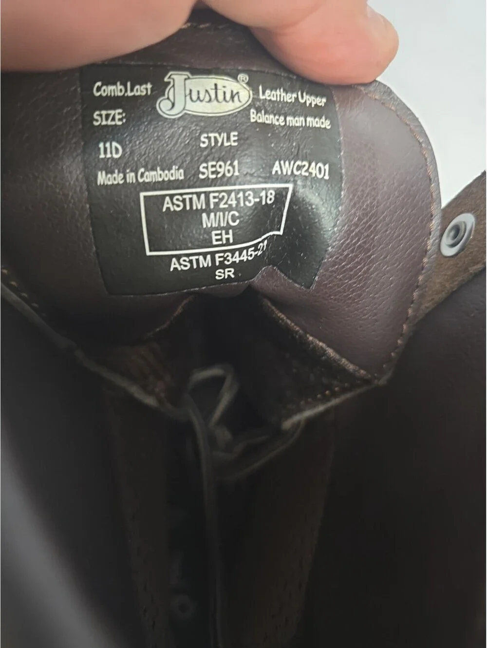 Justin Men's SE961 Original 8